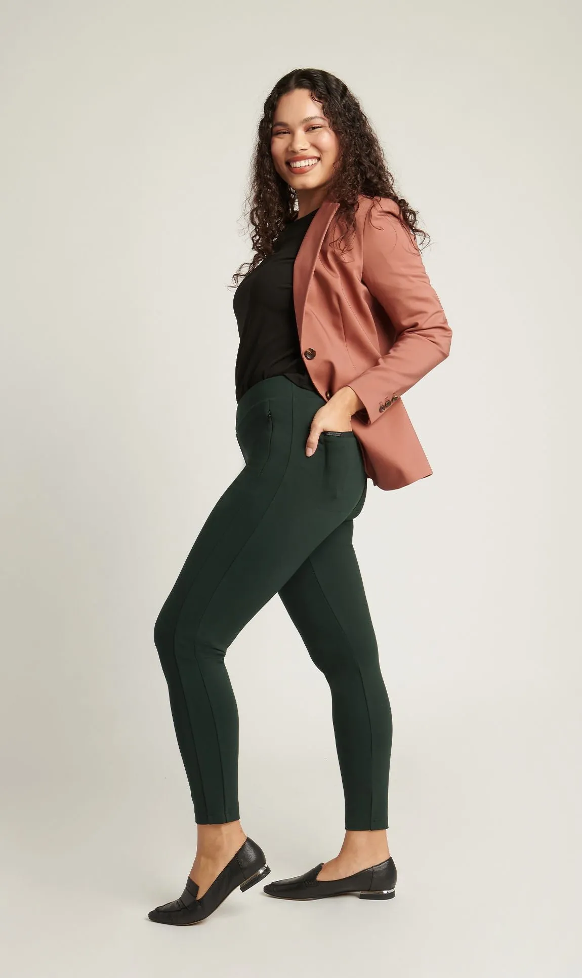 Cairo Dress Pant Yoga Pants (Scarab)
