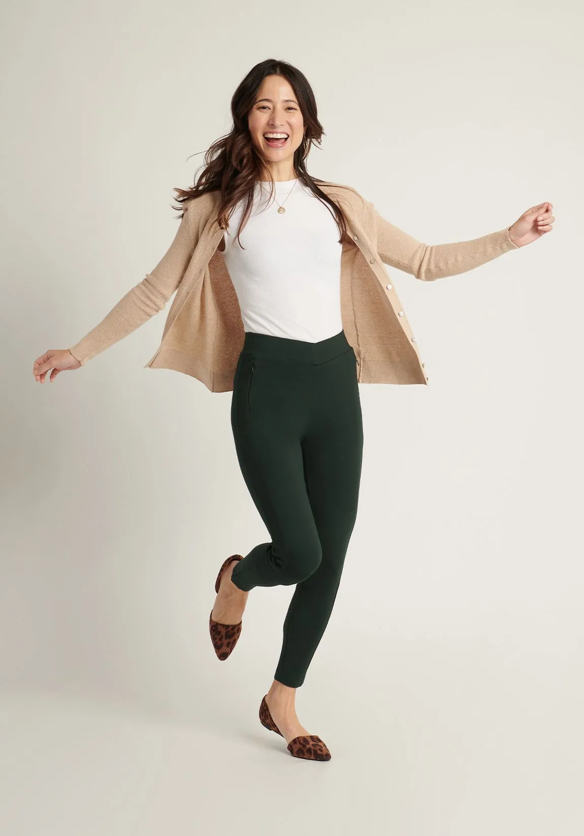 Cairo Dress Pant Yoga Pants (Scarab)