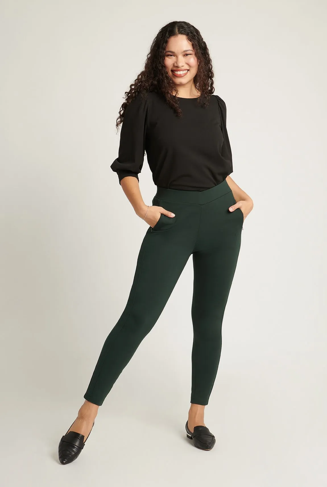 Cairo Dress Pant Yoga Pants (Scarab)