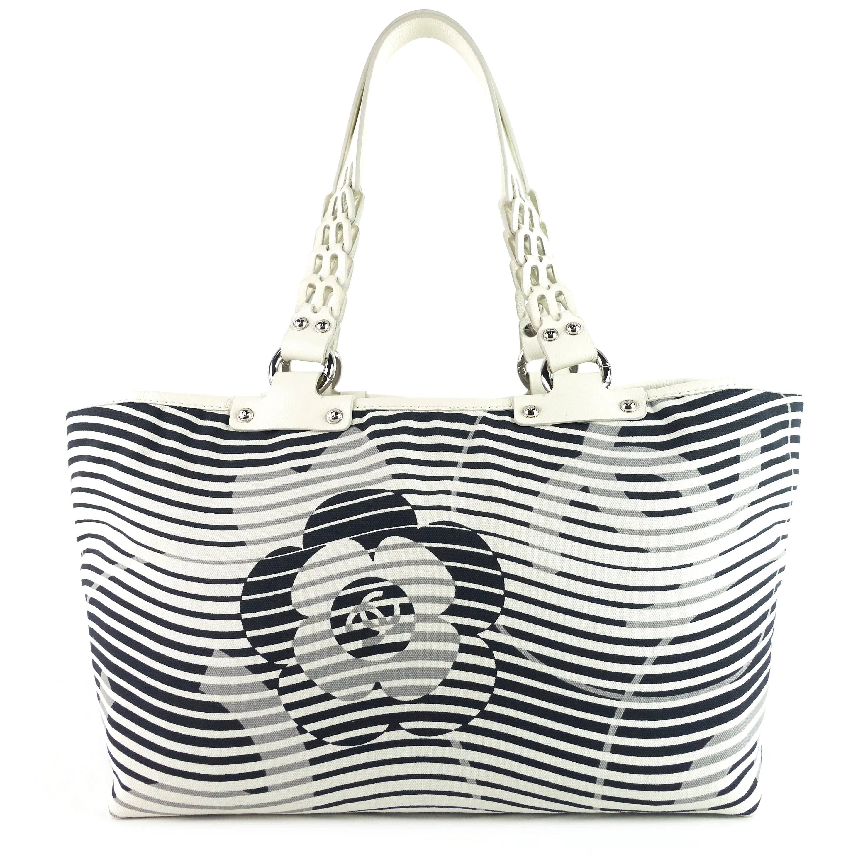 Camellia Flower Canvas Beach Tote Bag