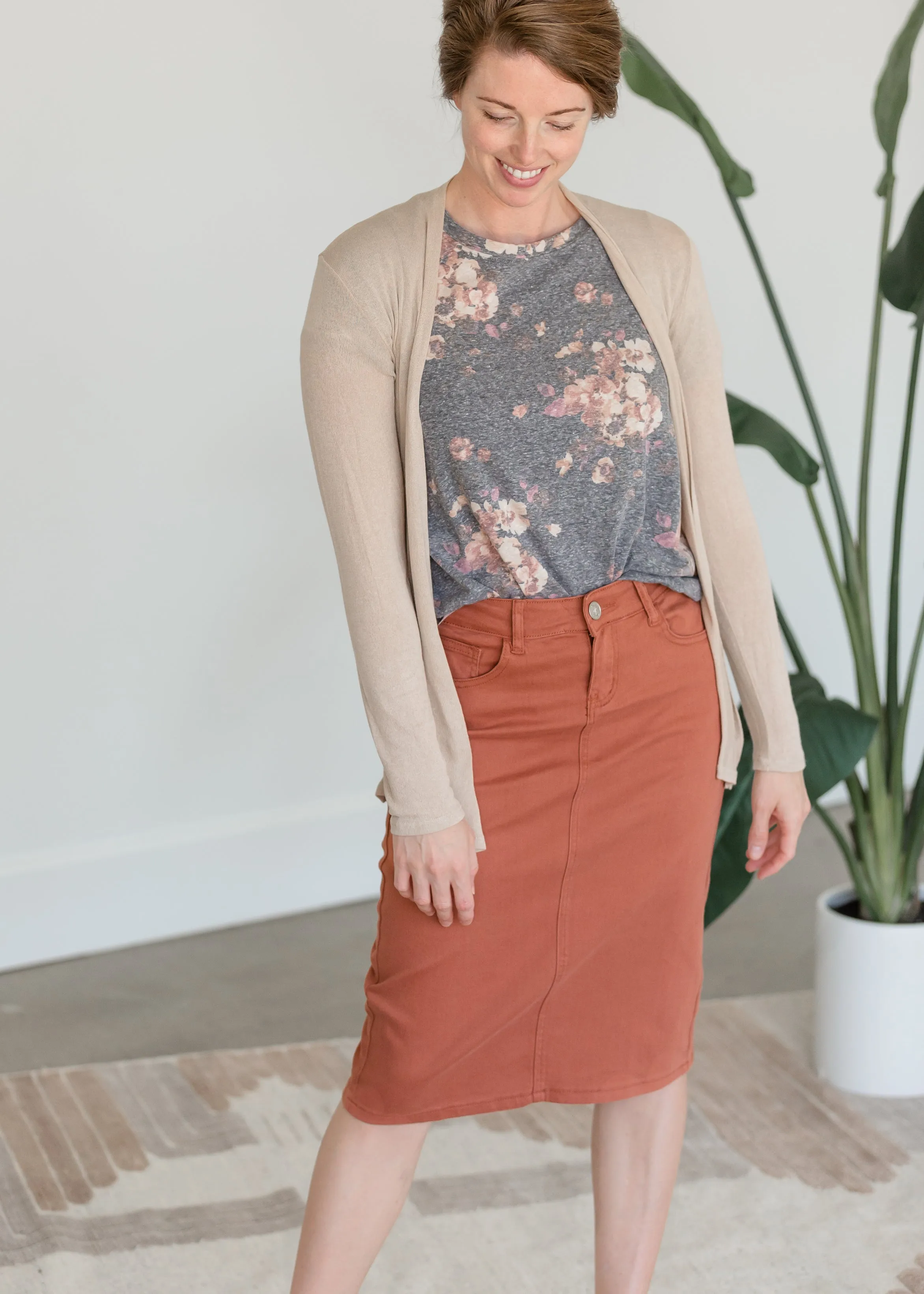 Charcoal Multi Floral Short Sleeve Shirt