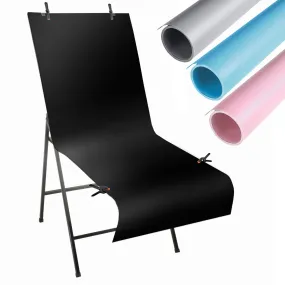 Complete Kit Still Life Shooting Table with 60x130cm PVC Drop & A-Clamps