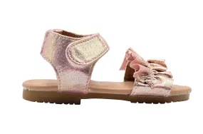 dELiAs Toddler Girls Fashion Sandals Shimmery Flats with Ruffles