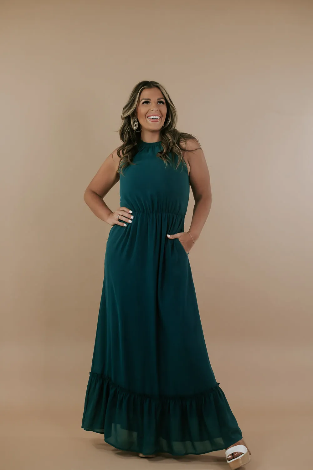 ECB Exclusive: Endless Memories Maxi Dress, Green