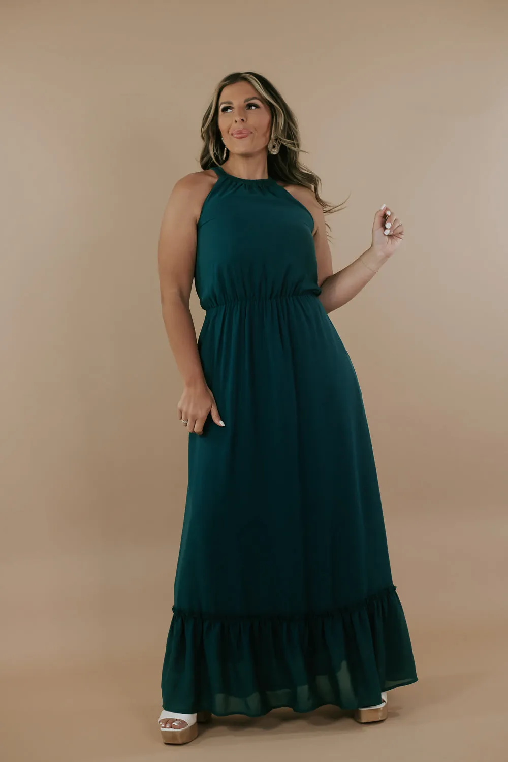 ECB Exclusive: Endless Memories Maxi Dress, Green