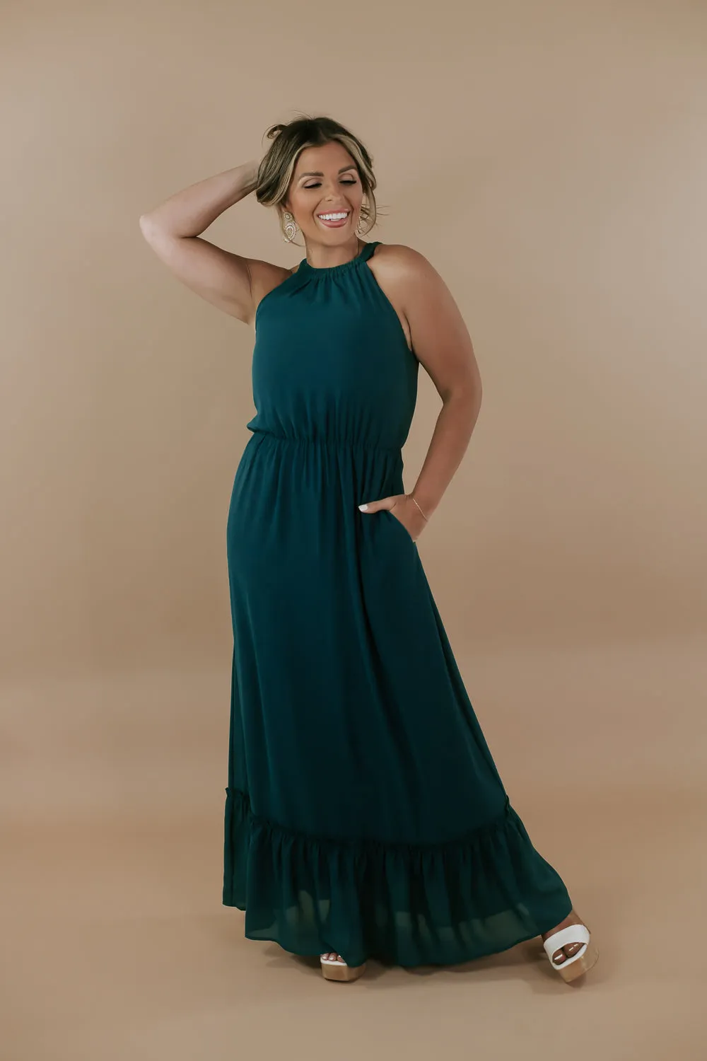 ECB Exclusive: Endless Memories Maxi Dress, Green