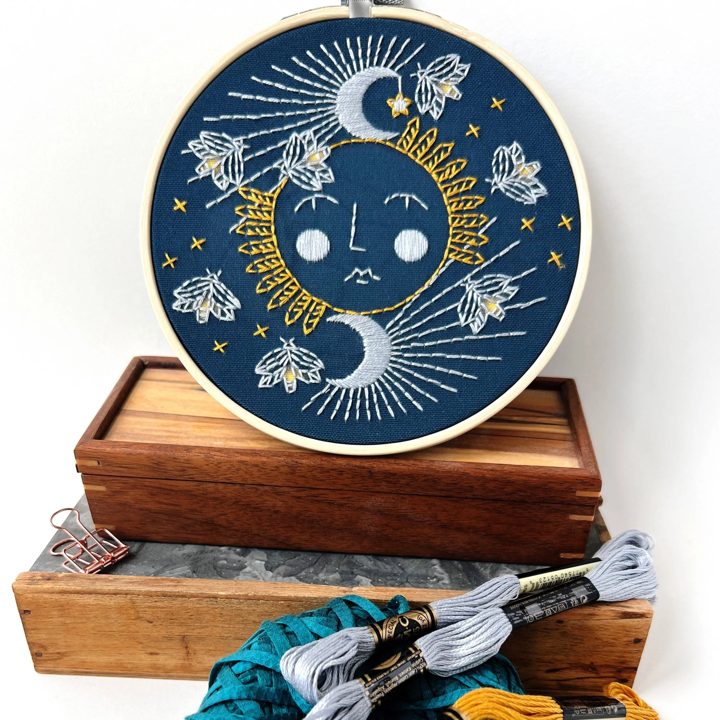 Embroidery Kit by Rikrack - Moonglow