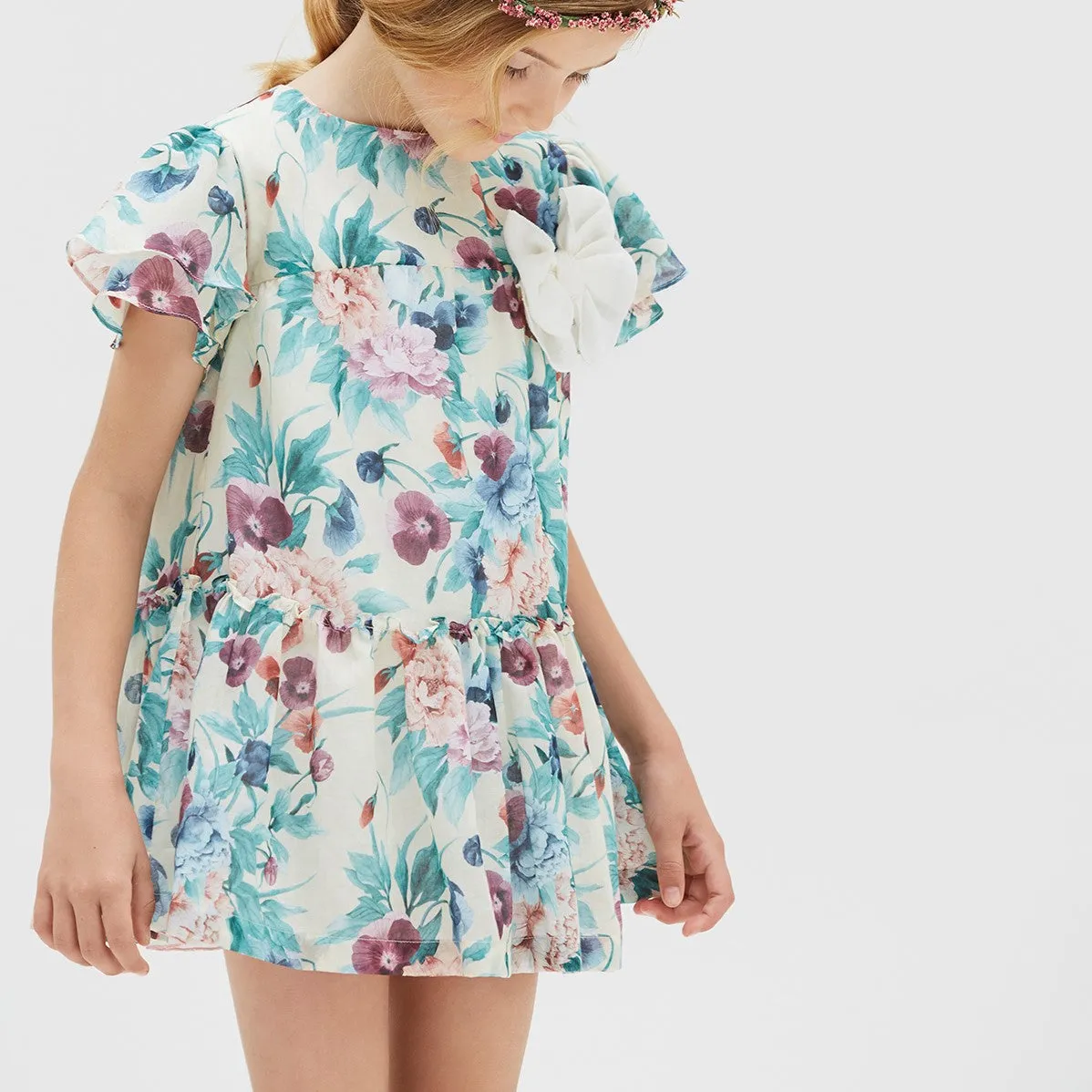 Floral Printed Tiered Dress