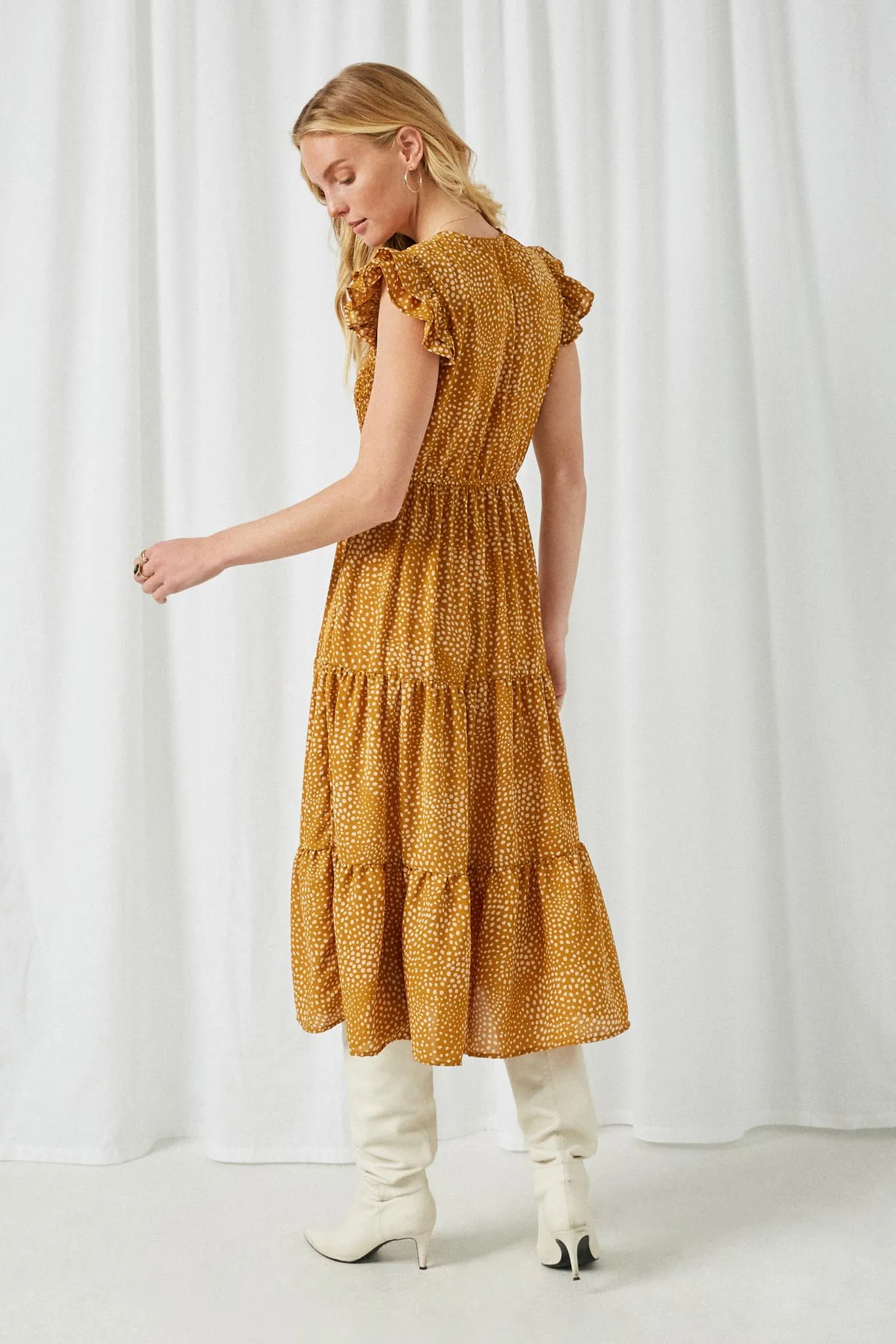 Flutter Sleeve Dress