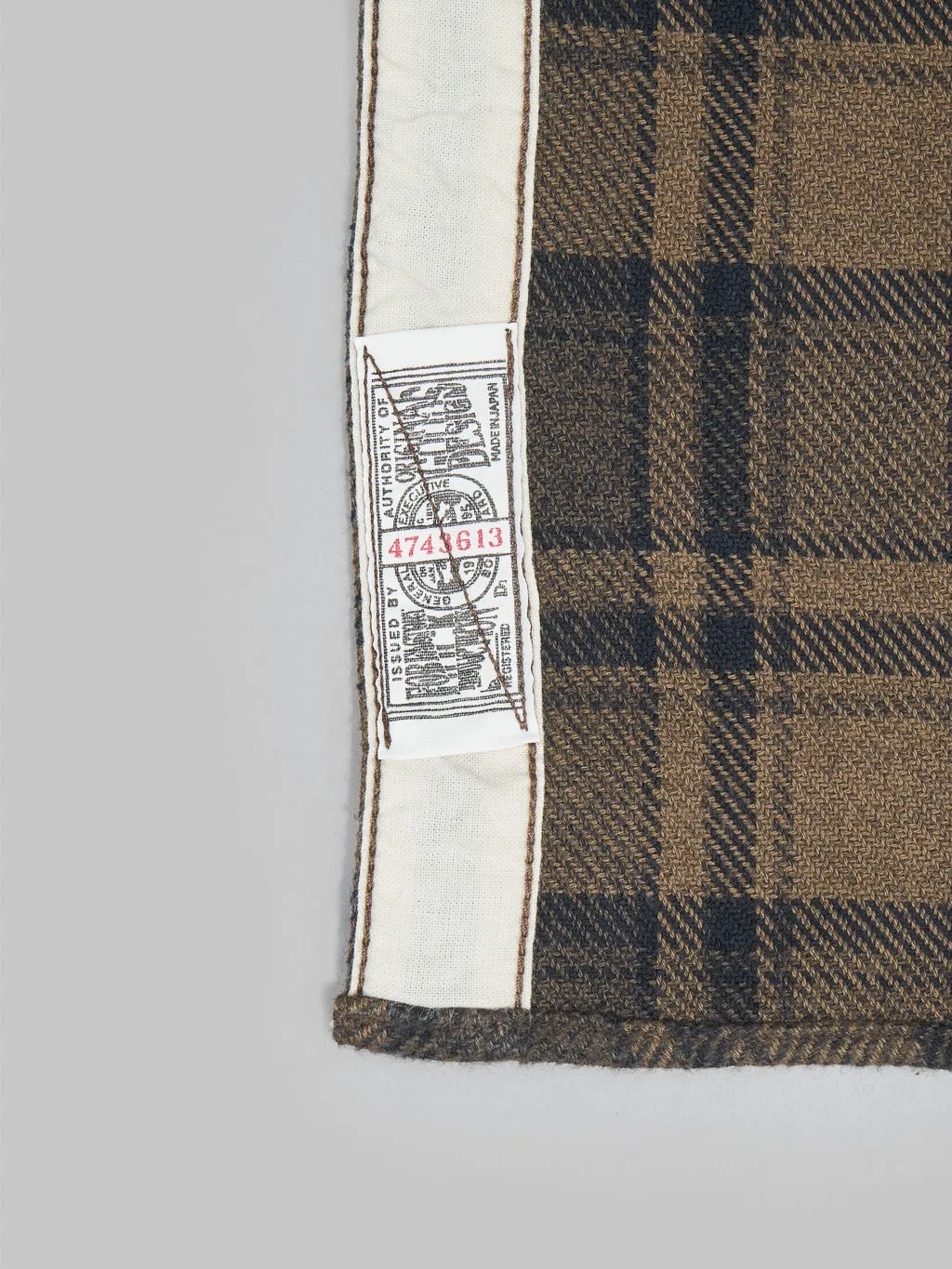 Fob Factory F3497 Nel Check Work Shirt Brown