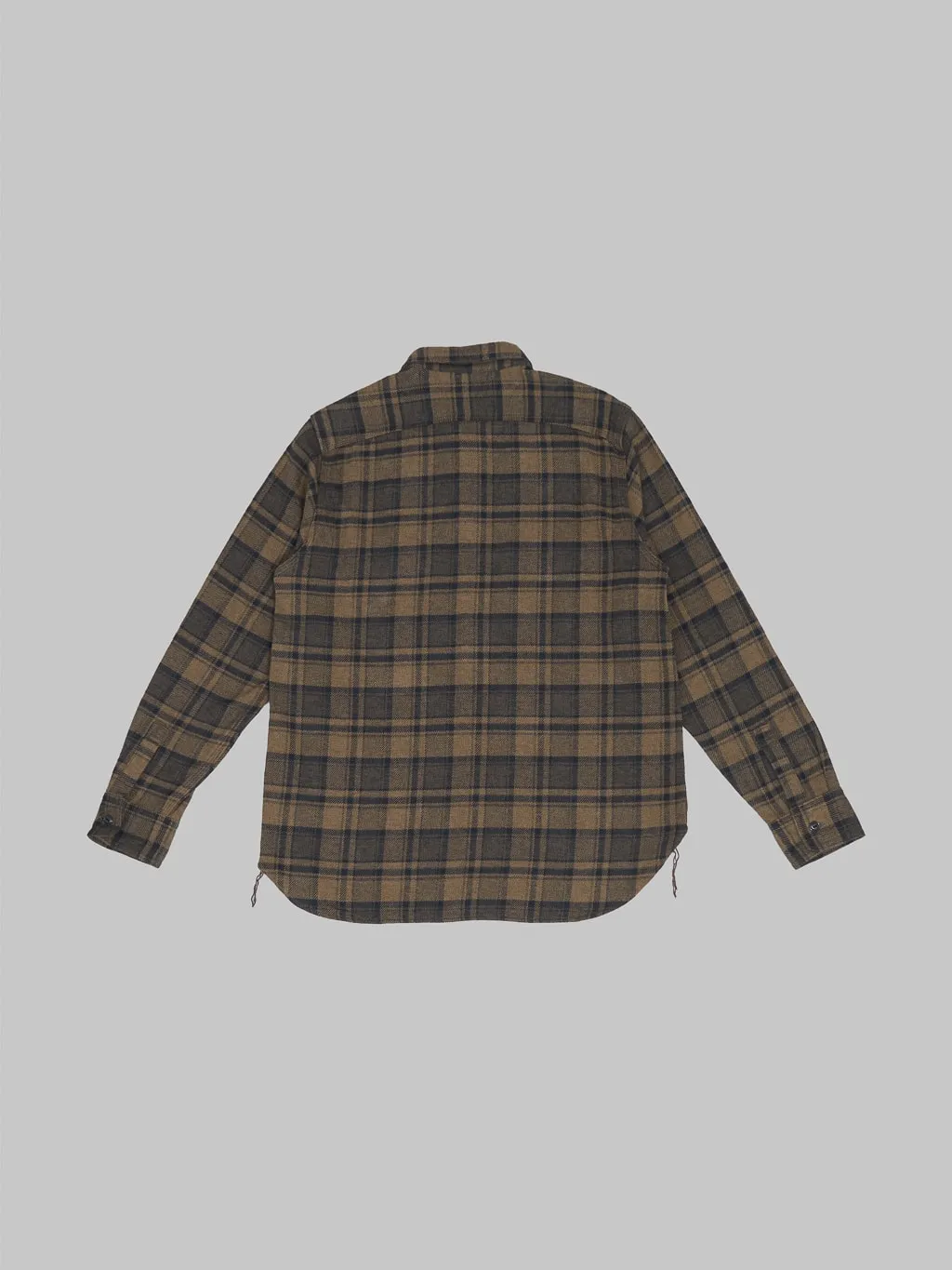 Fob Factory F3497 Nel Check Work Shirt Brown