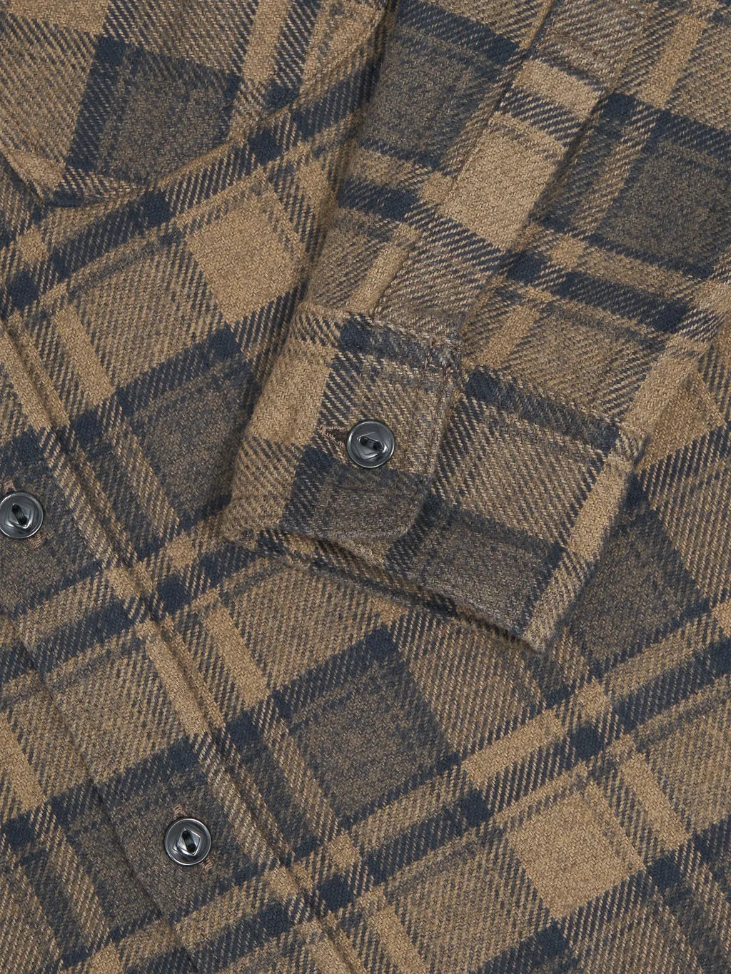 Fob Factory F3497 Nel Check Work Shirt Brown