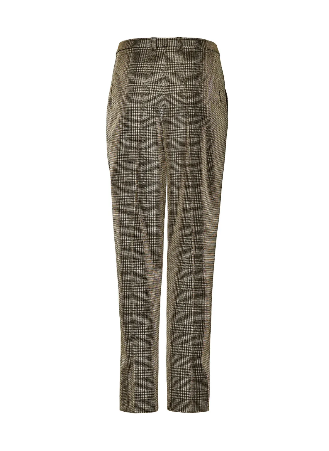 FOLDED PANTS "CARO" IN METALLIC GOLD