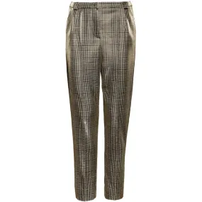 FOLDED PANTS "CARO" IN METALLIC GOLD