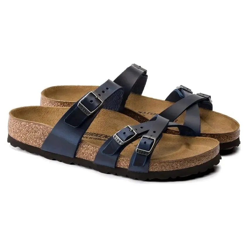 Franca Oiled Leather Regular - Blue