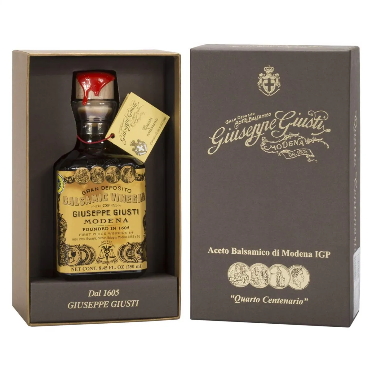 Giuseppe Giusti Balsamic Vinegar 4 Gold Medals "4th Centenario" Cubica 15 year