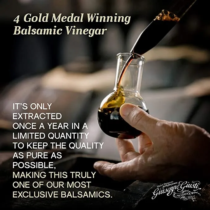 Giuseppe Giusti Balsamic Vinegar 4 Gold Medals "4th Centenario" Cubica 15 year