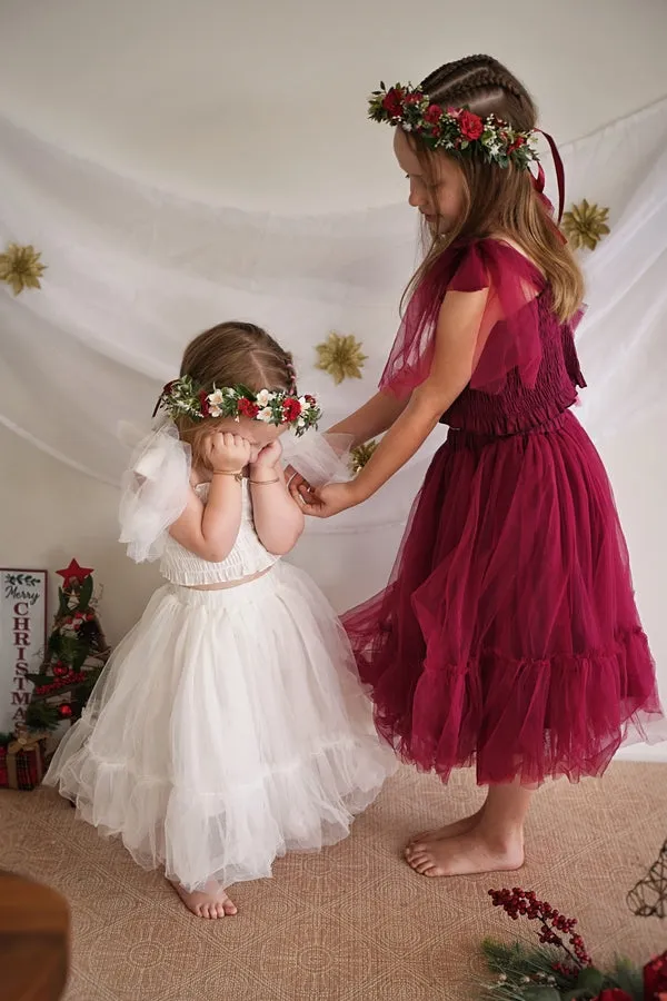 Haven Girls White Tulle Set