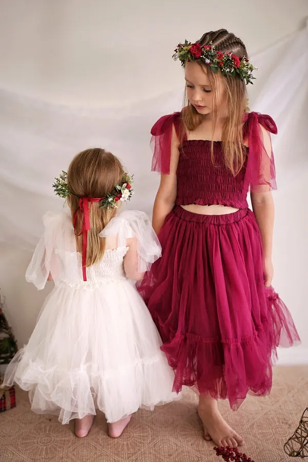 Haven Girls White Tulle Set
