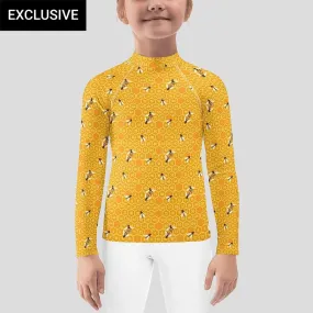 Honeycomb Kids Rash Guard (POD)
