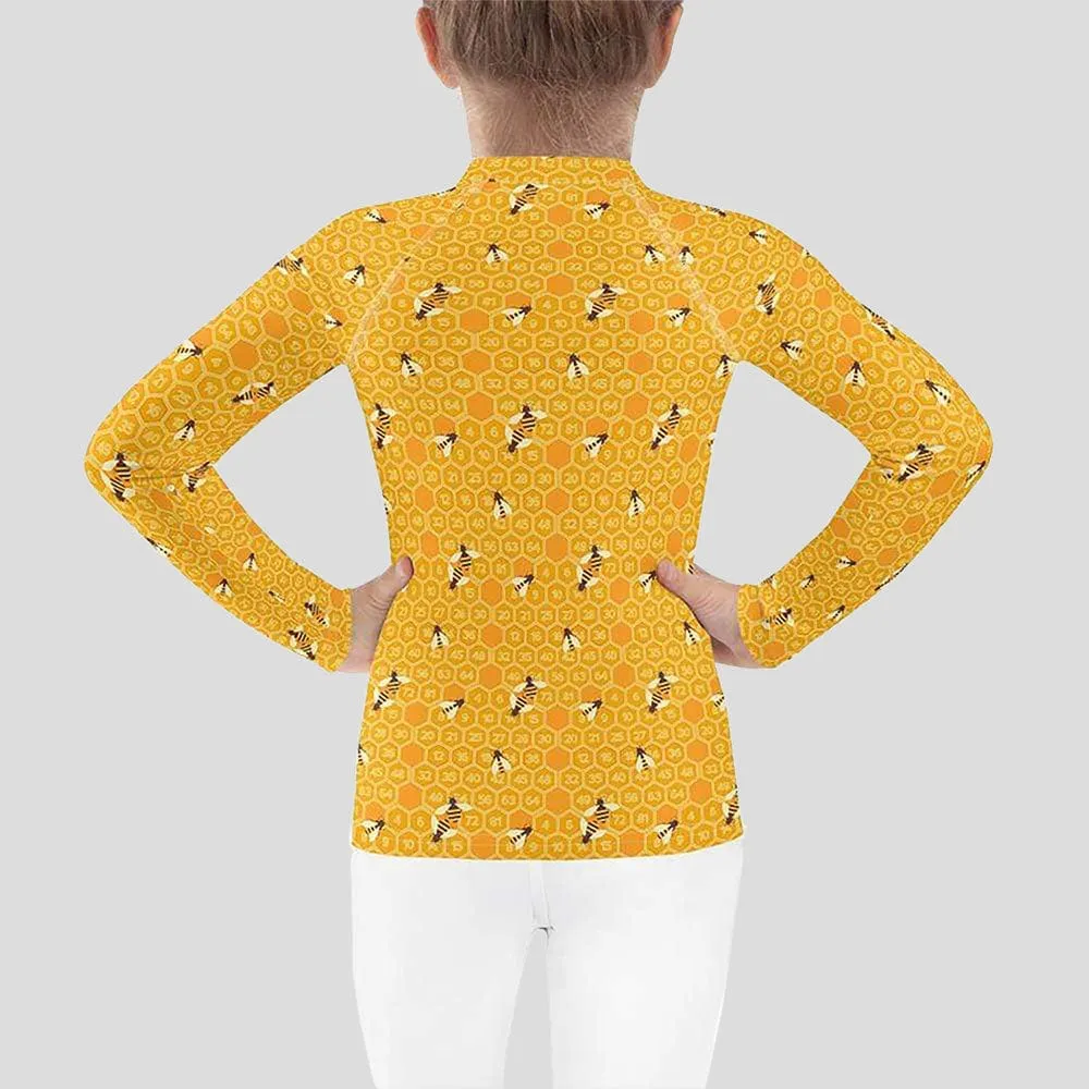Honeycomb Kids Rash Guard (POD)