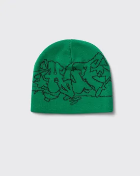 Huf Outlines Skull Beanie - Green