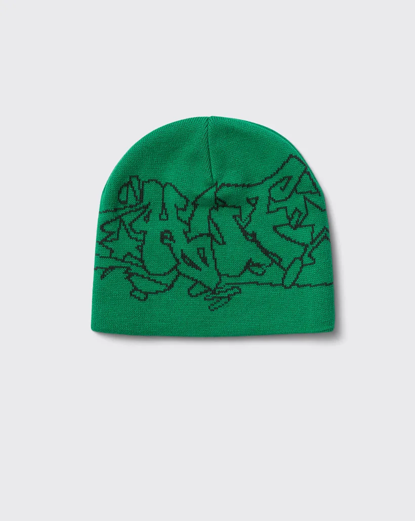 Huf Outlines Skull Beanie - Green