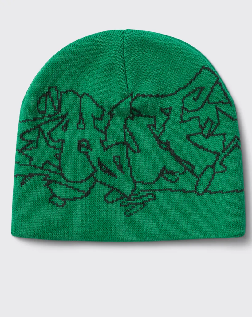 Huf Outlines Skull Beanie - Green