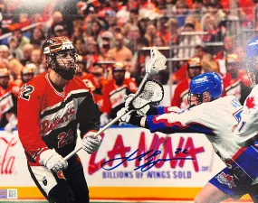 Josh Byrne Signed Shooting Close-up vs Toronto Photo