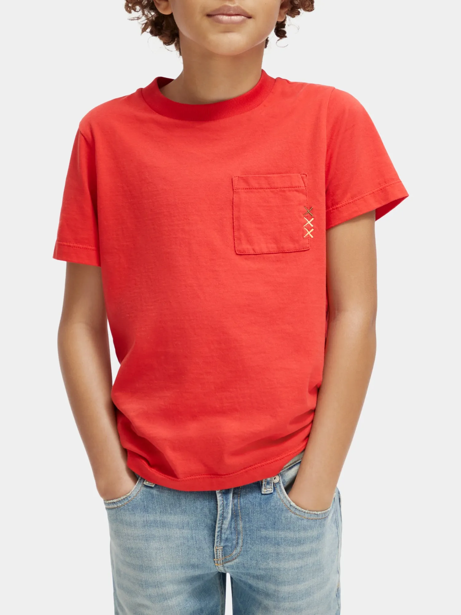 Kids - Regular-fit pocketed t-shirt