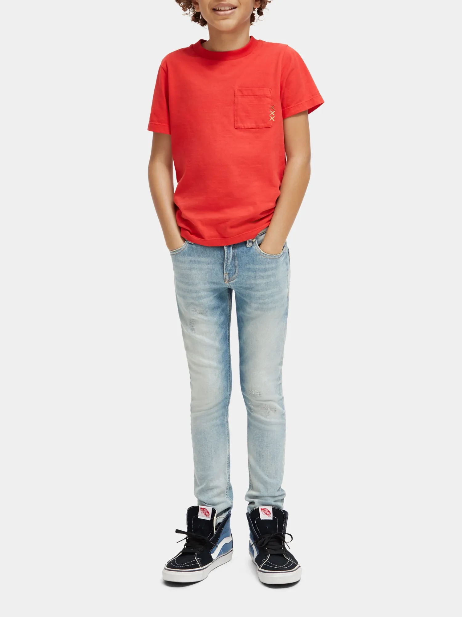Kids - Regular-fit pocketed t-shirt