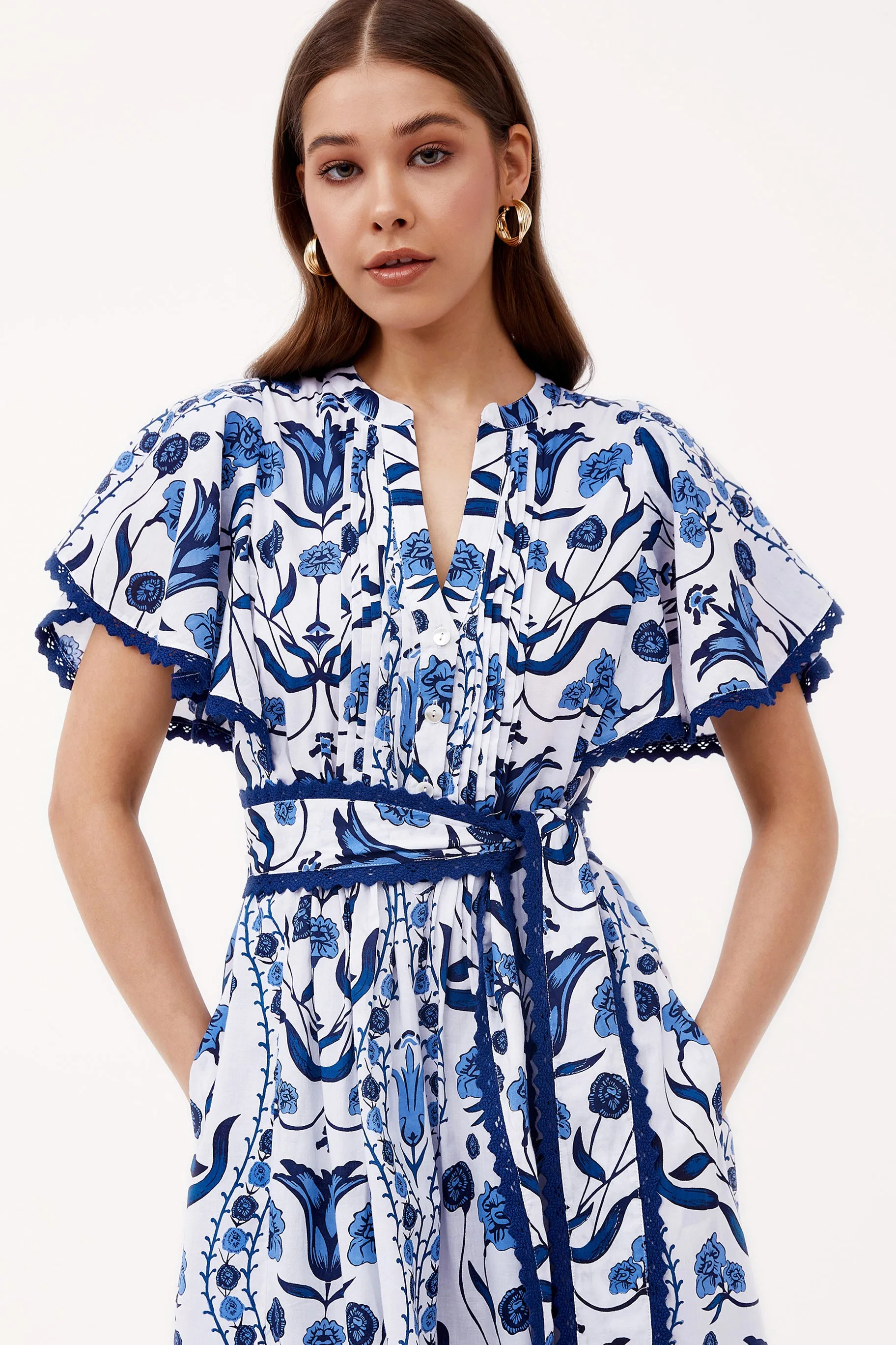 Leni Maxi Dress - Pienza Blue