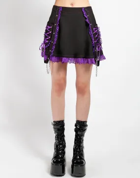LOLITA SUSPENDER SKIRT PURPLE