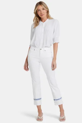 Marilyn Straight Ankle Jeans - Wave Tie Dye