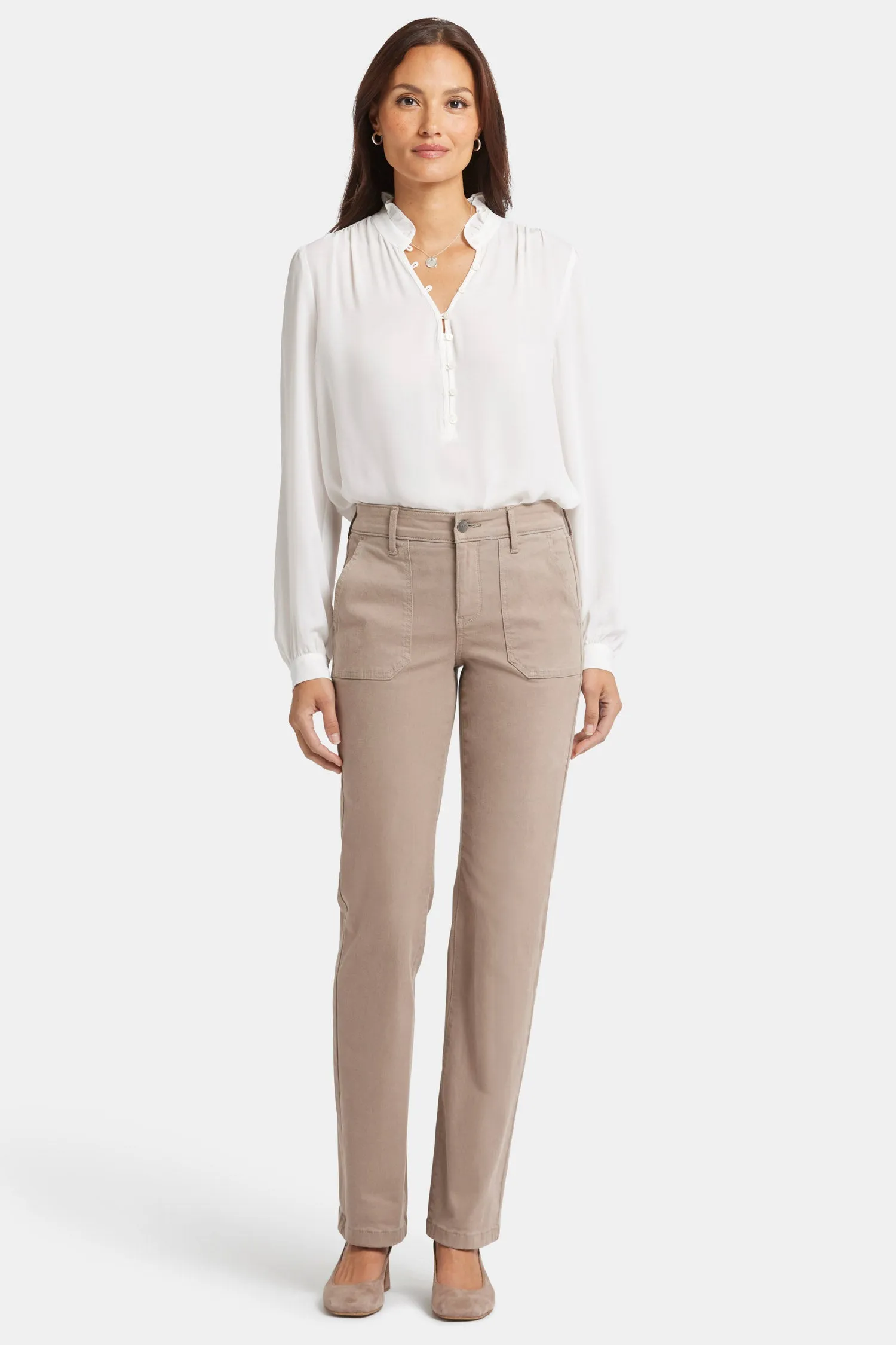 Marilyn Straight Jeans In Petite - Country Oak