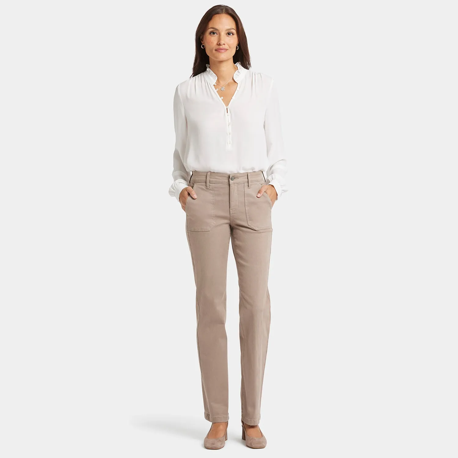 Marilyn Straight Jeans In Petite - Country Oak