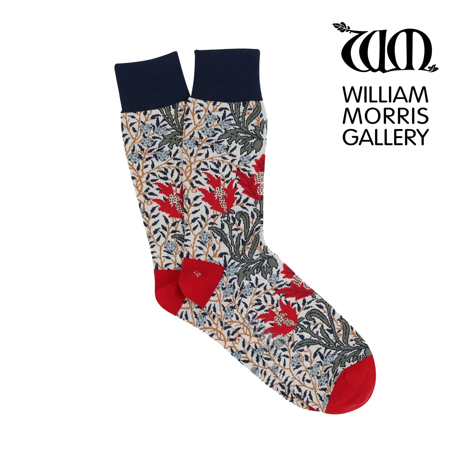 Men's William Morris Borne Cotton Socks