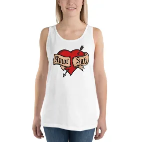 Nietzsche Fatalism Amor Fati Tattoo Heart - Unisex Tank Top