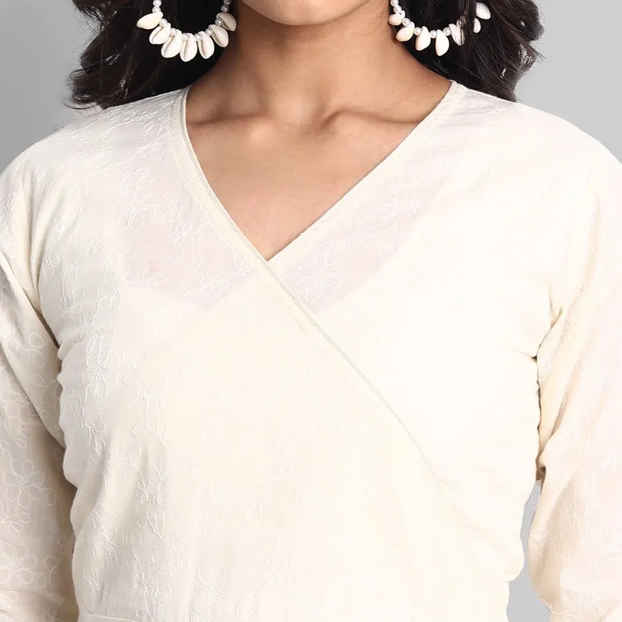 Off-white Cotton Chola Kurta
