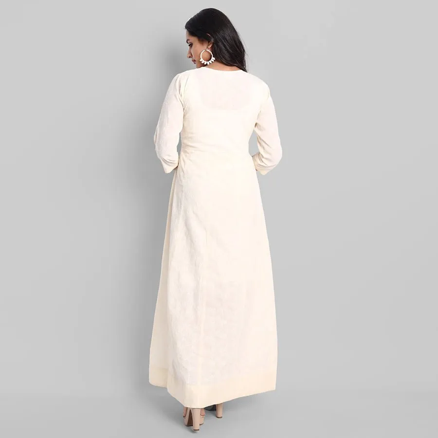 Off-white Cotton Chola Kurta