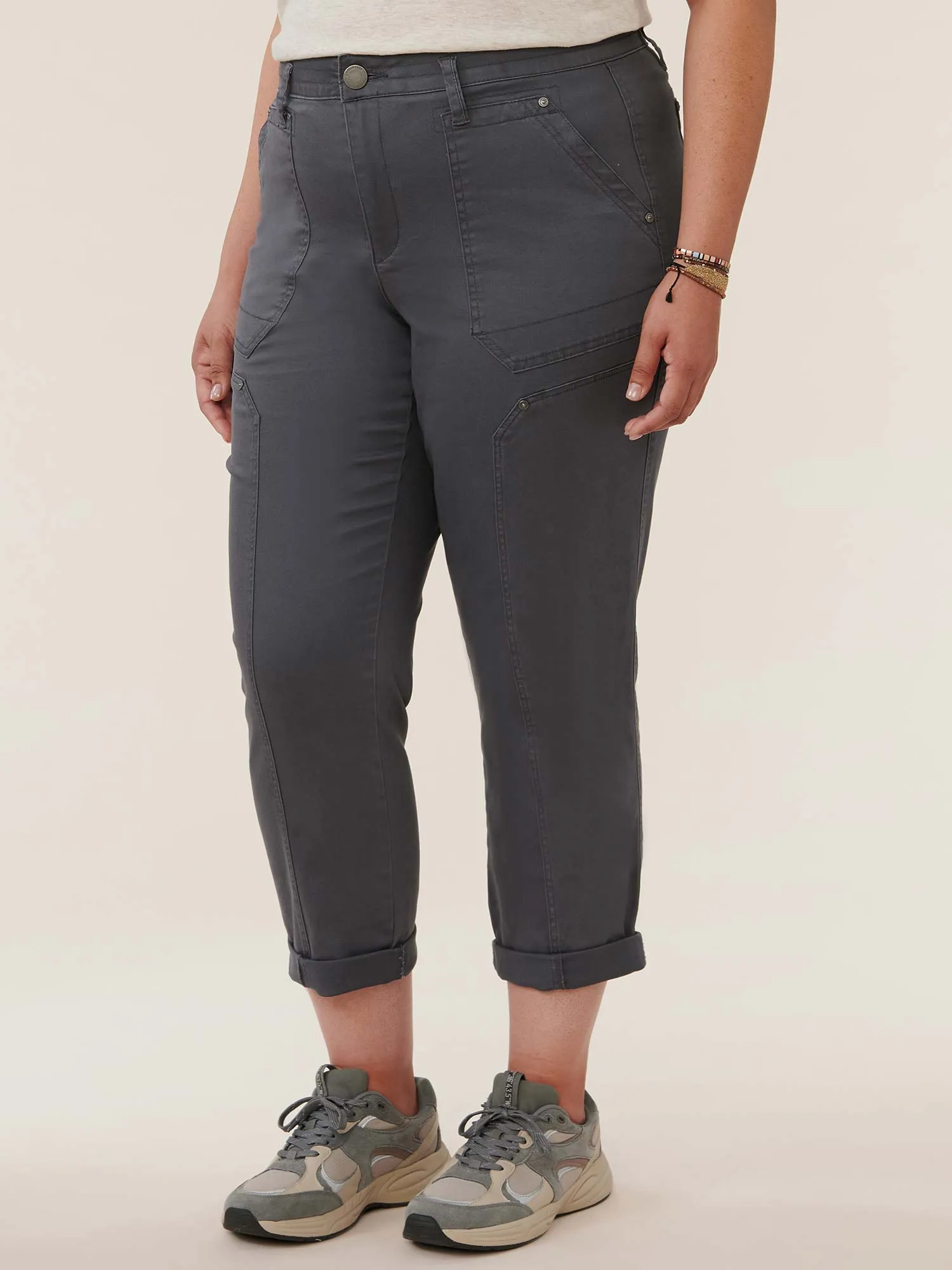 "Ab"solution® Skyrise Roll Cuff Booty Lift Plus Utility Pant