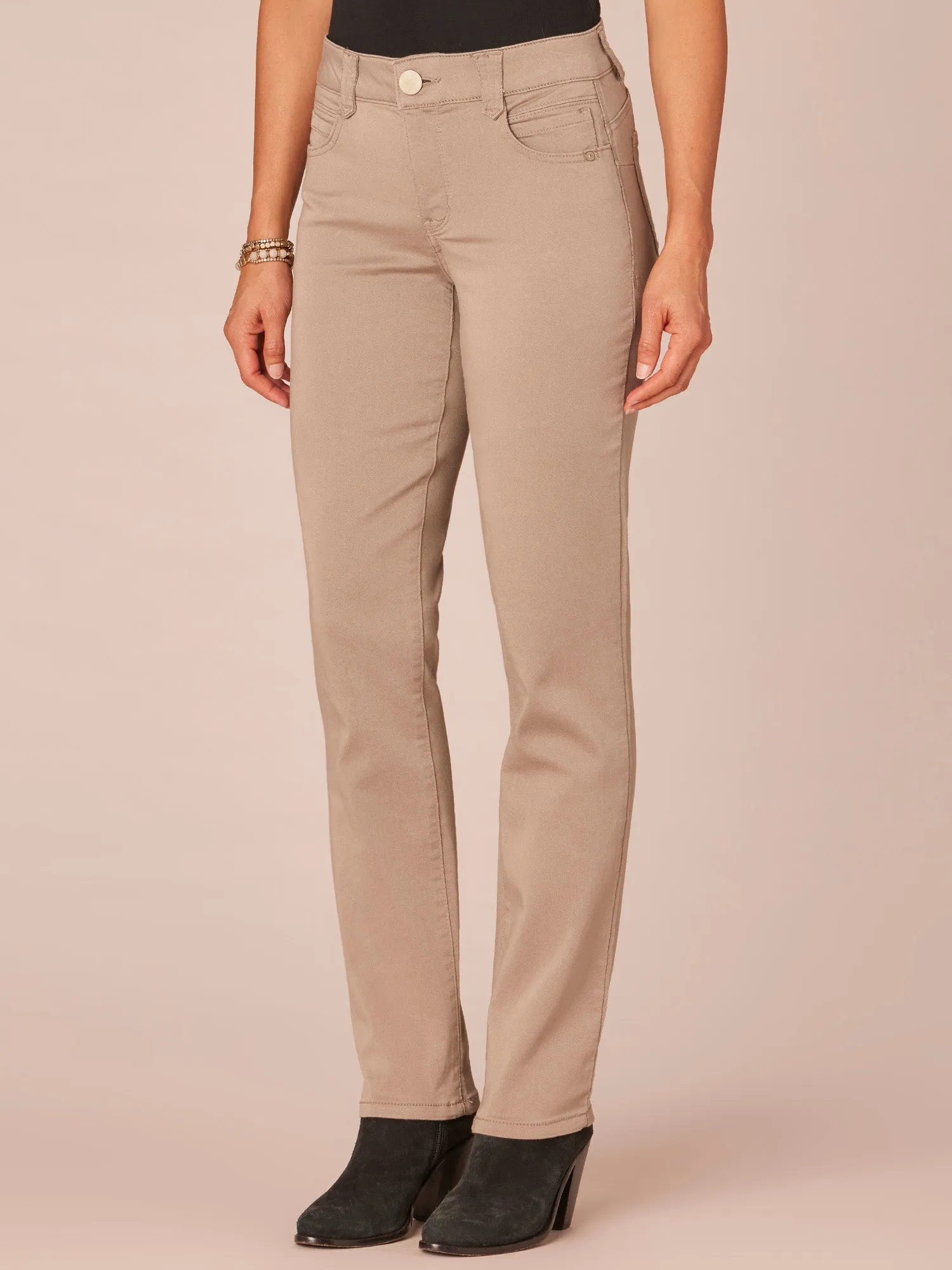 "Ab"solution® Straight Leg Colored Jeans