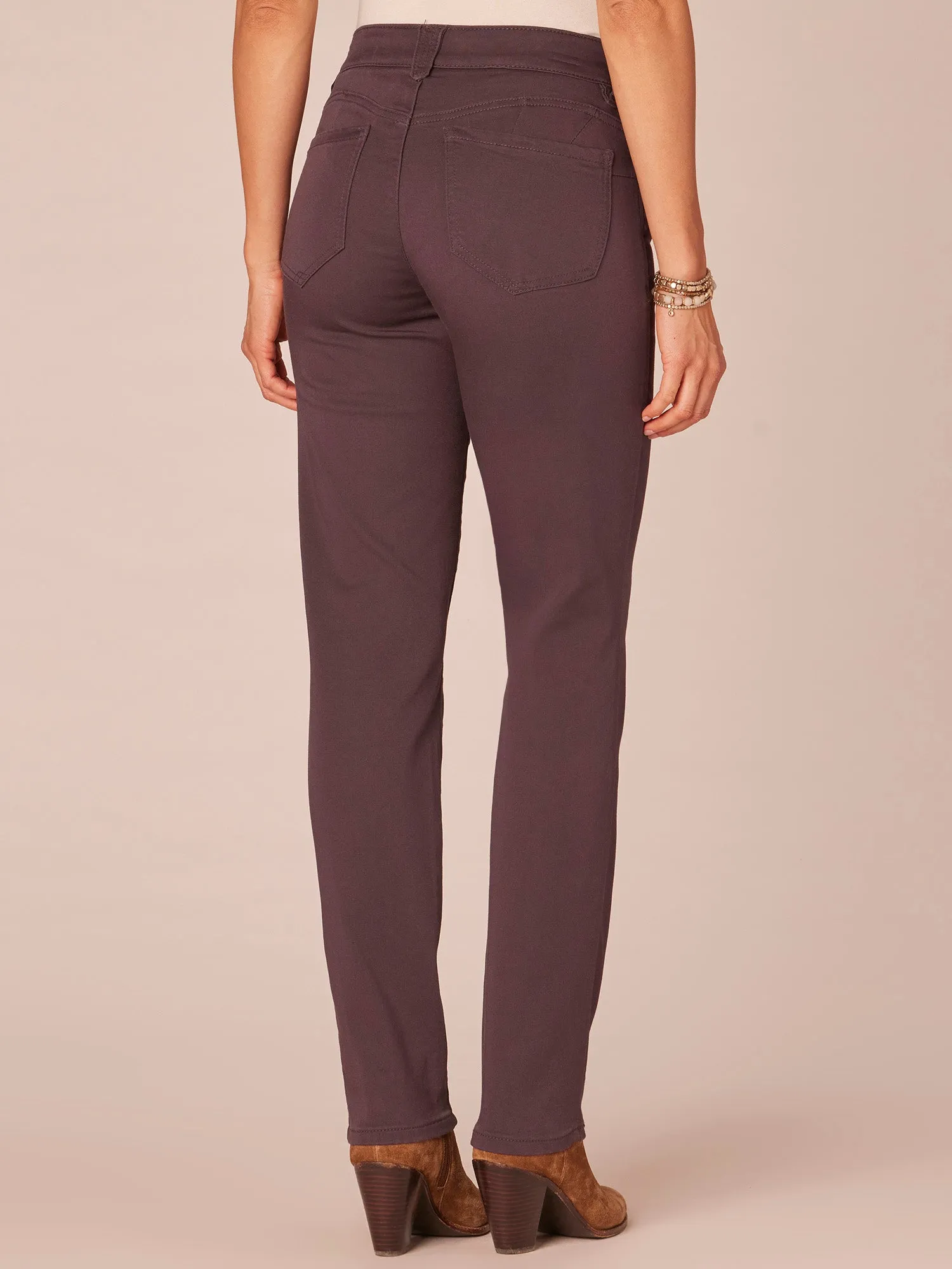 "Ab"solution® Straight Leg Colored Jeans