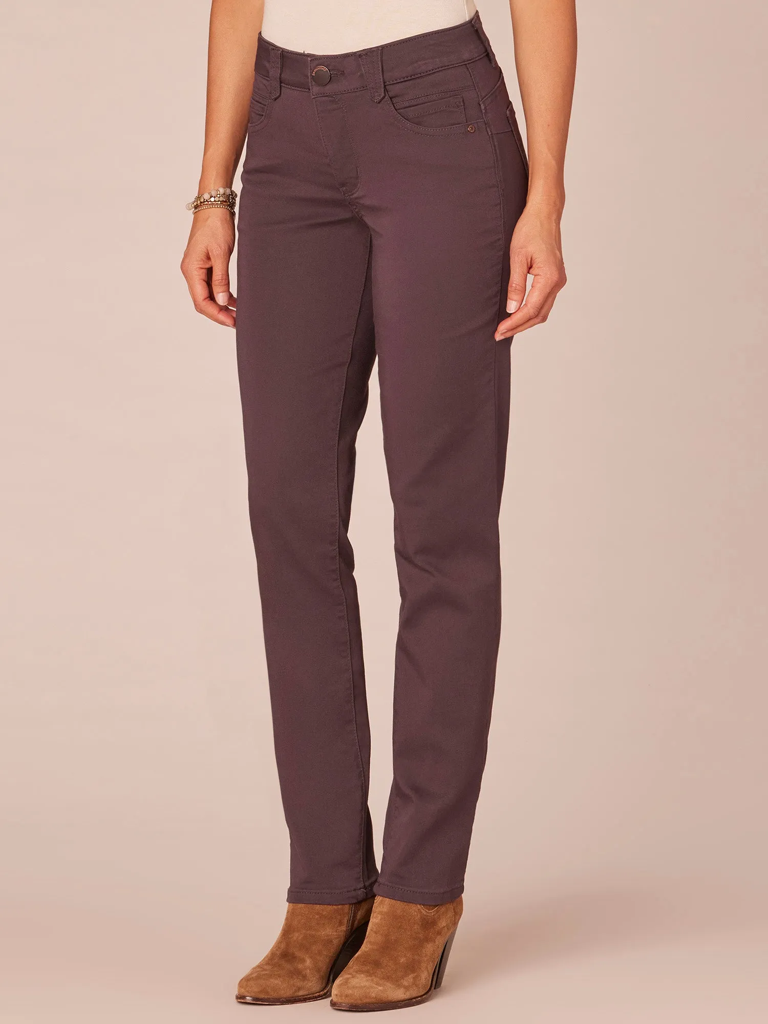 "Ab"solution® Straight Leg Colored Jeans