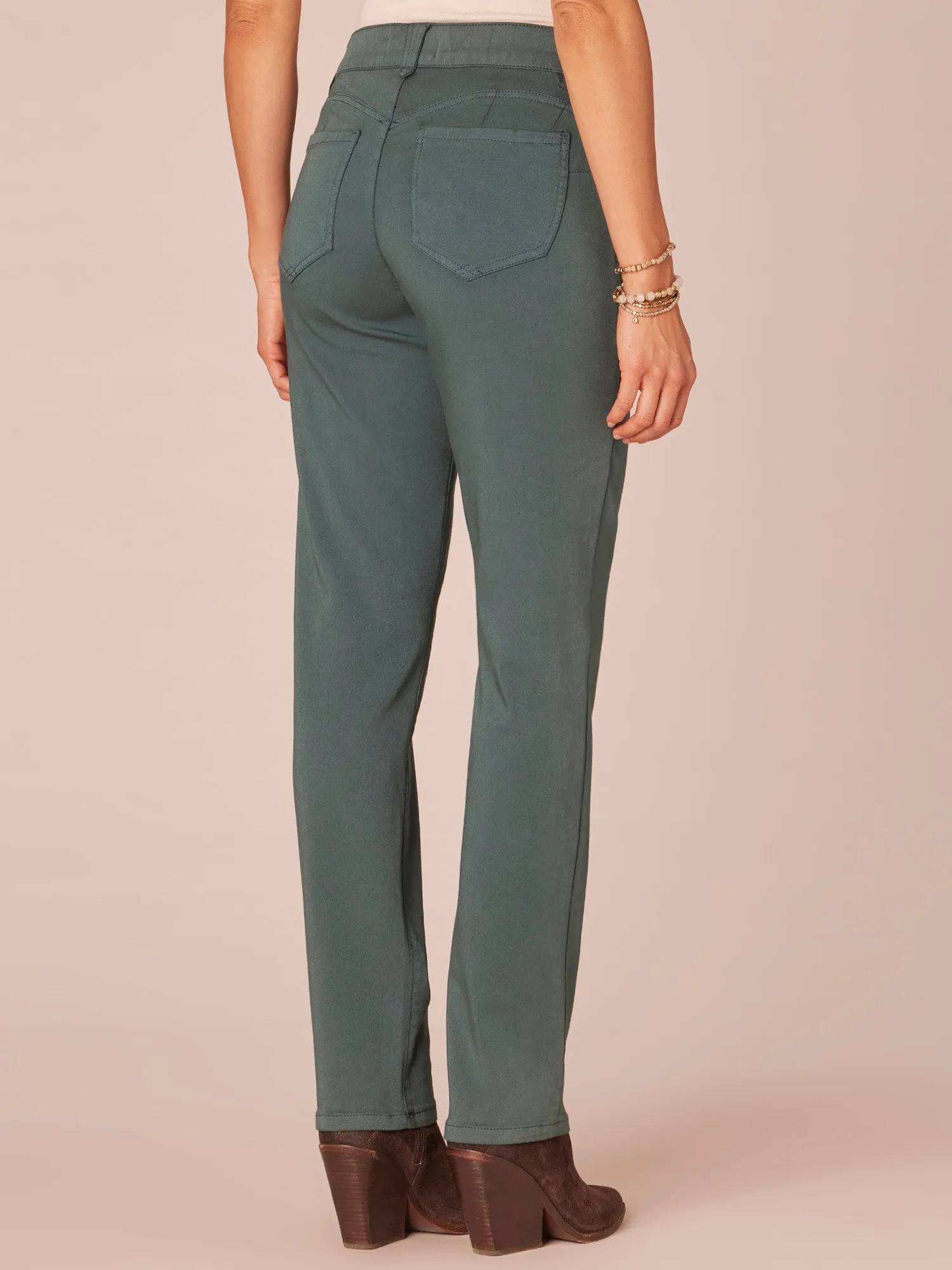 "Ab"solution® Straight Leg Colored Jeans