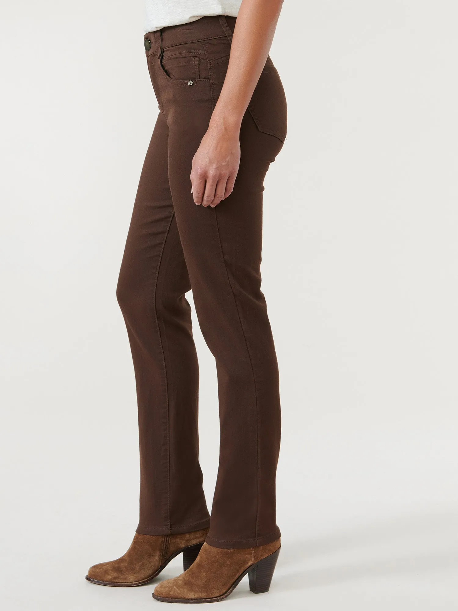 "Ab"solution® Straight Leg Colored Jeans