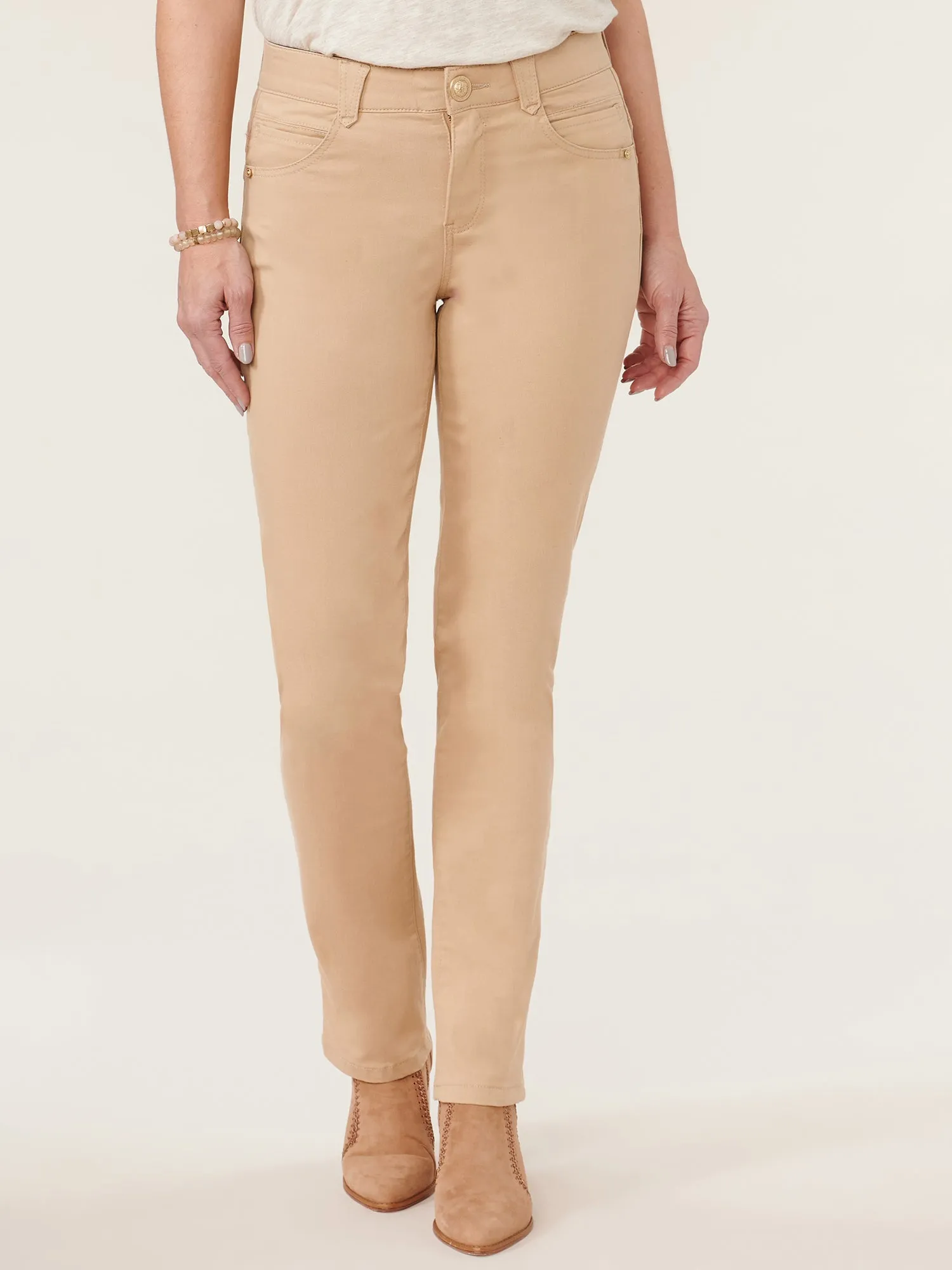 "Ab"solution® Straight Leg Colored Jeans