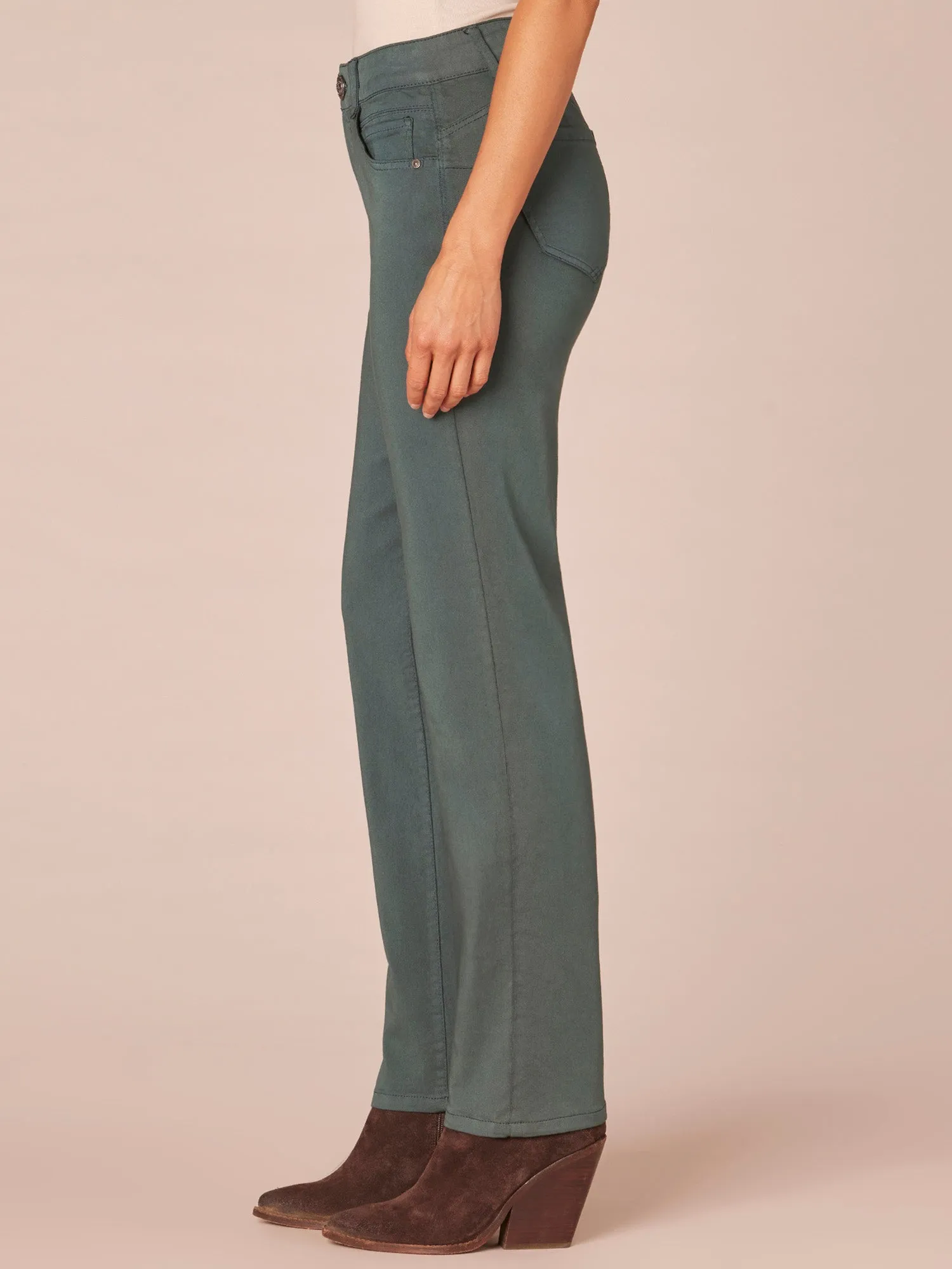 "Ab"solution® Straight Leg Colored Jeans