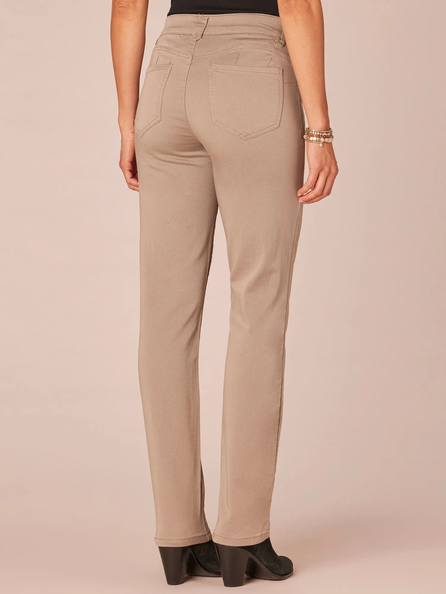 "Ab"solution® Straight Leg Colored Jeans