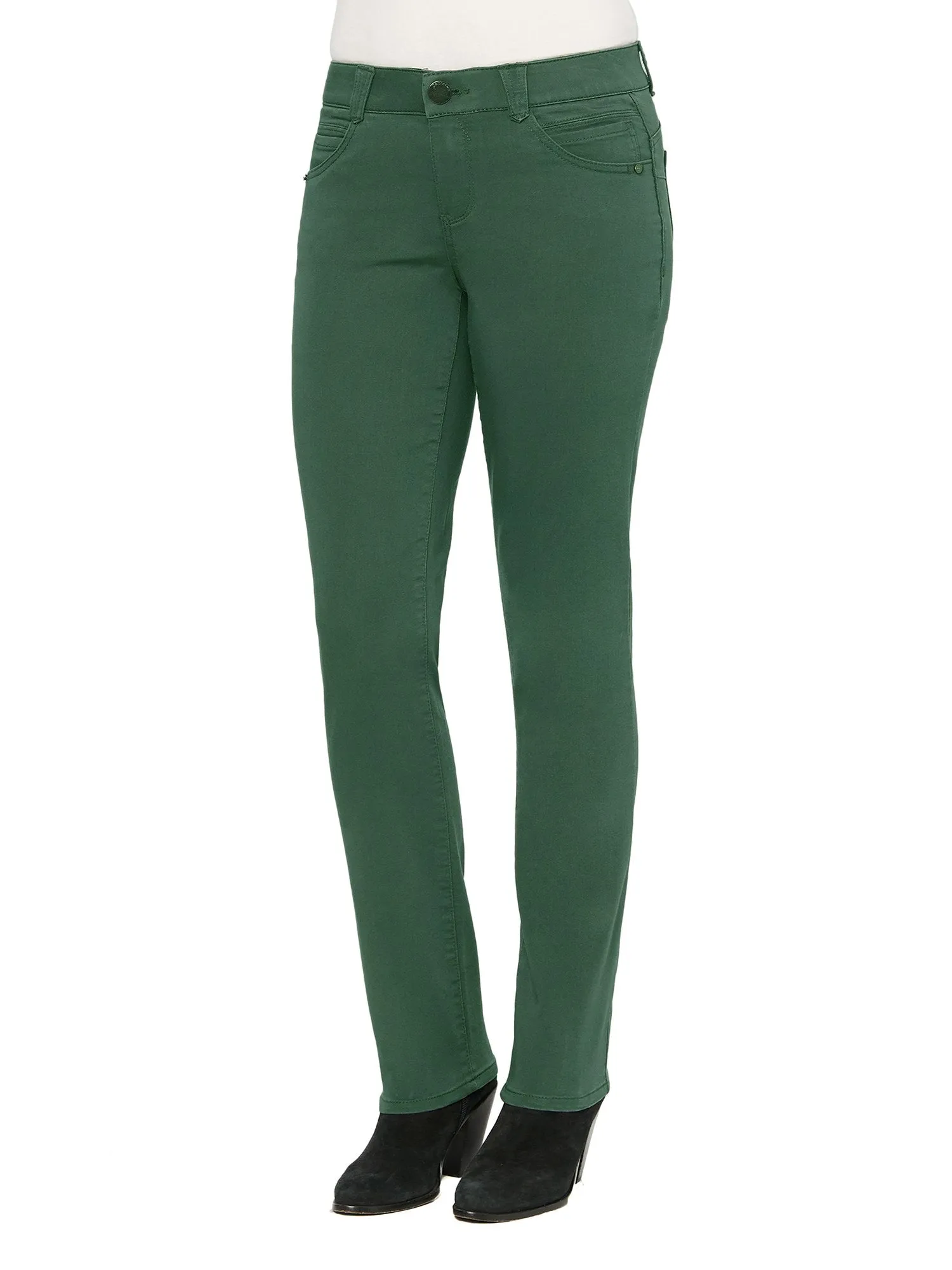 "Ab"solution® Straight Leg Colored Jeans